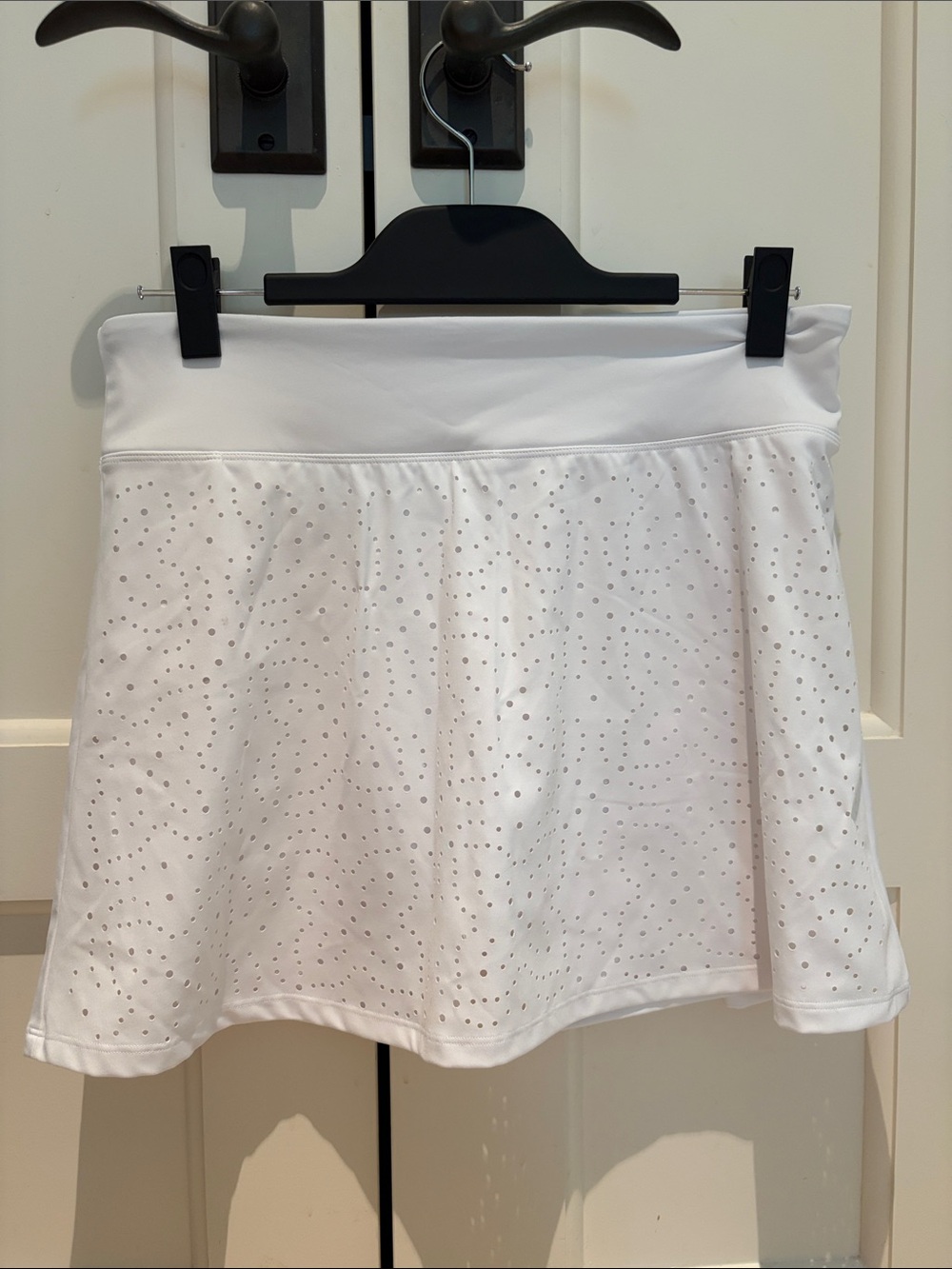 Peach Women’s White Eyelet Circle Tennis Skirt